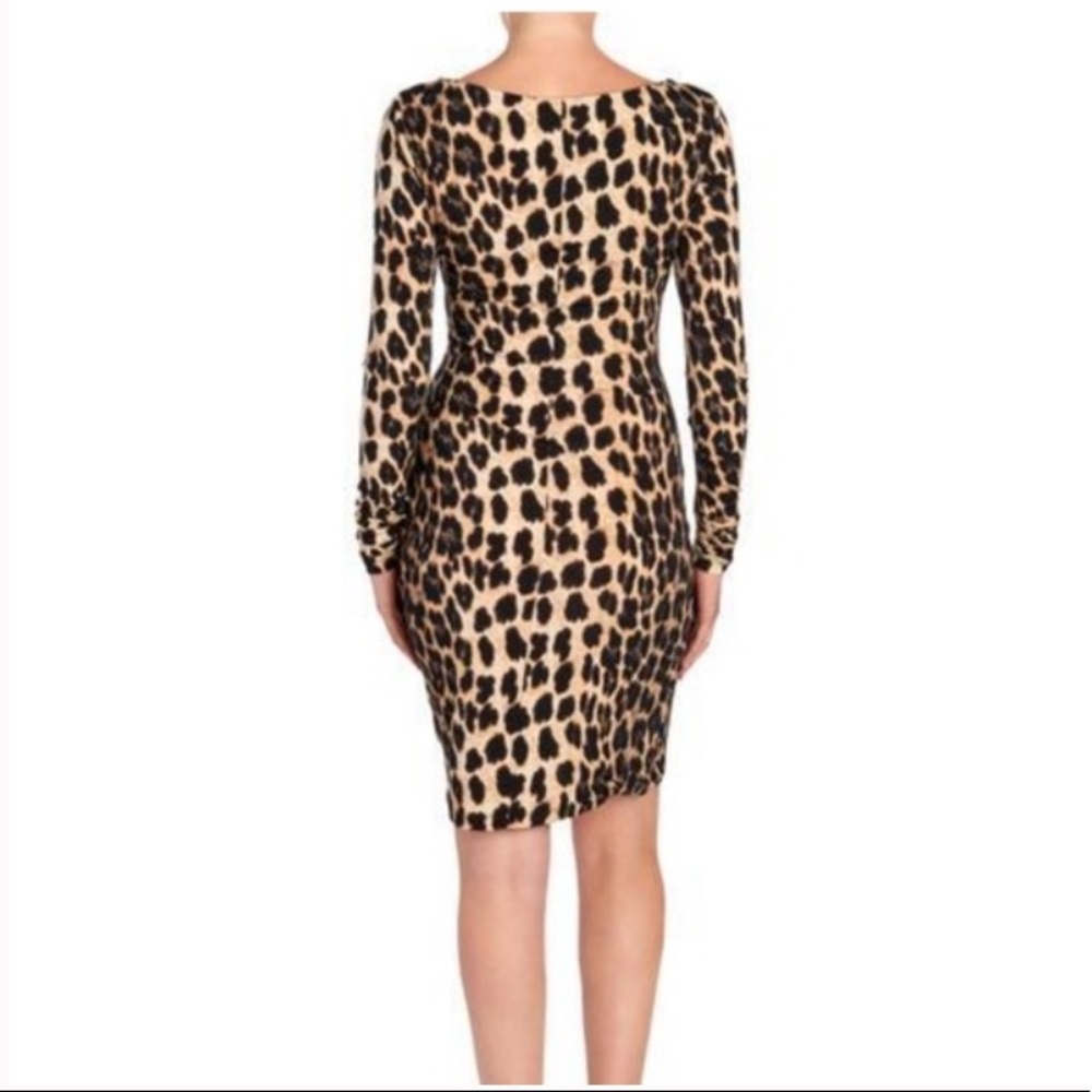 CMV Leopard Ruched Dress - Picture 5 of 6